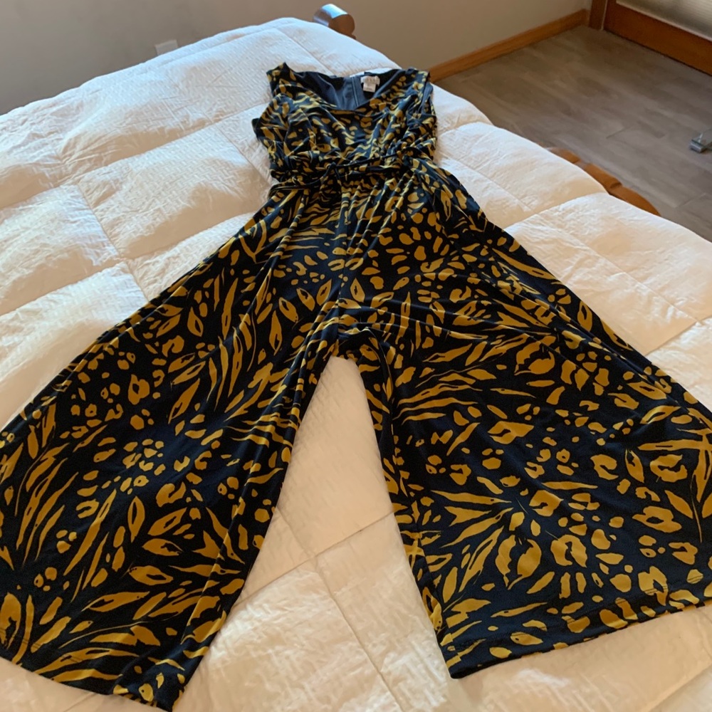 Blue-Gold Jumper 1 piece, sleeveless w/blouson - Picture 10 of 10